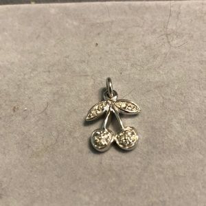 Sterling silver cherry pendant
